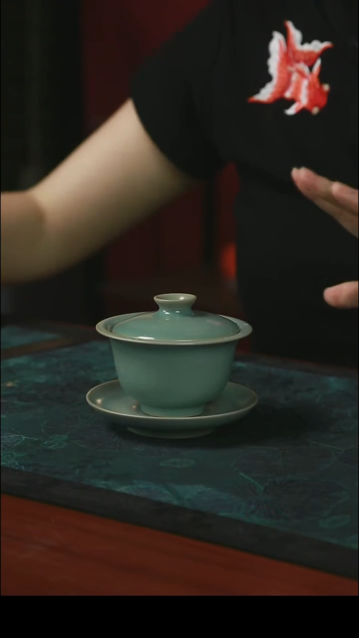 元宝盖碗 仿古 支钉 开片 一级品  