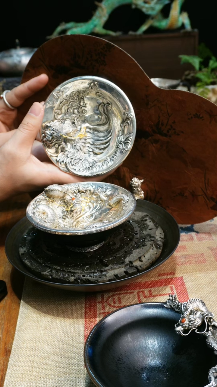 【闪购商品】茶盏欲山行 龙凤大盏