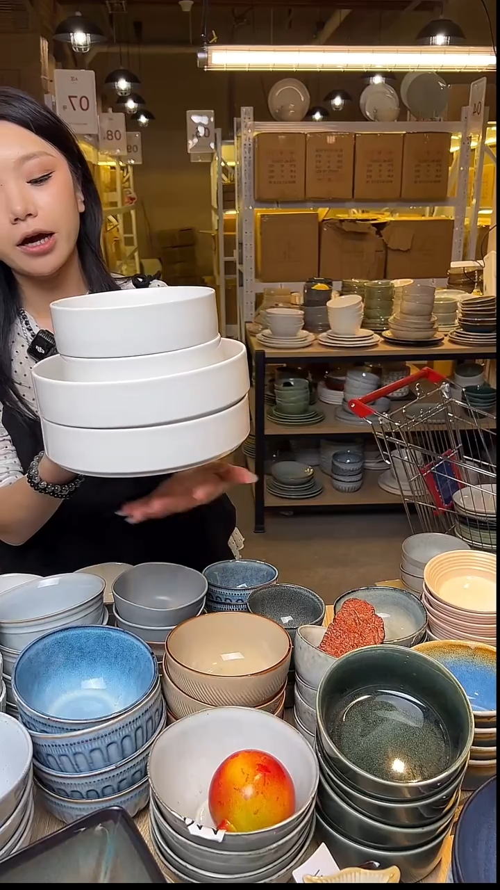 瓷222外贸尾货窑变釉下彩默外微瑕（4件套）