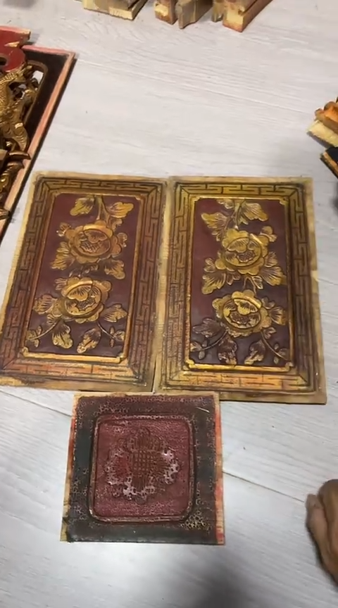 【闪购商品】香榧木微瑕孤品木雕三个15