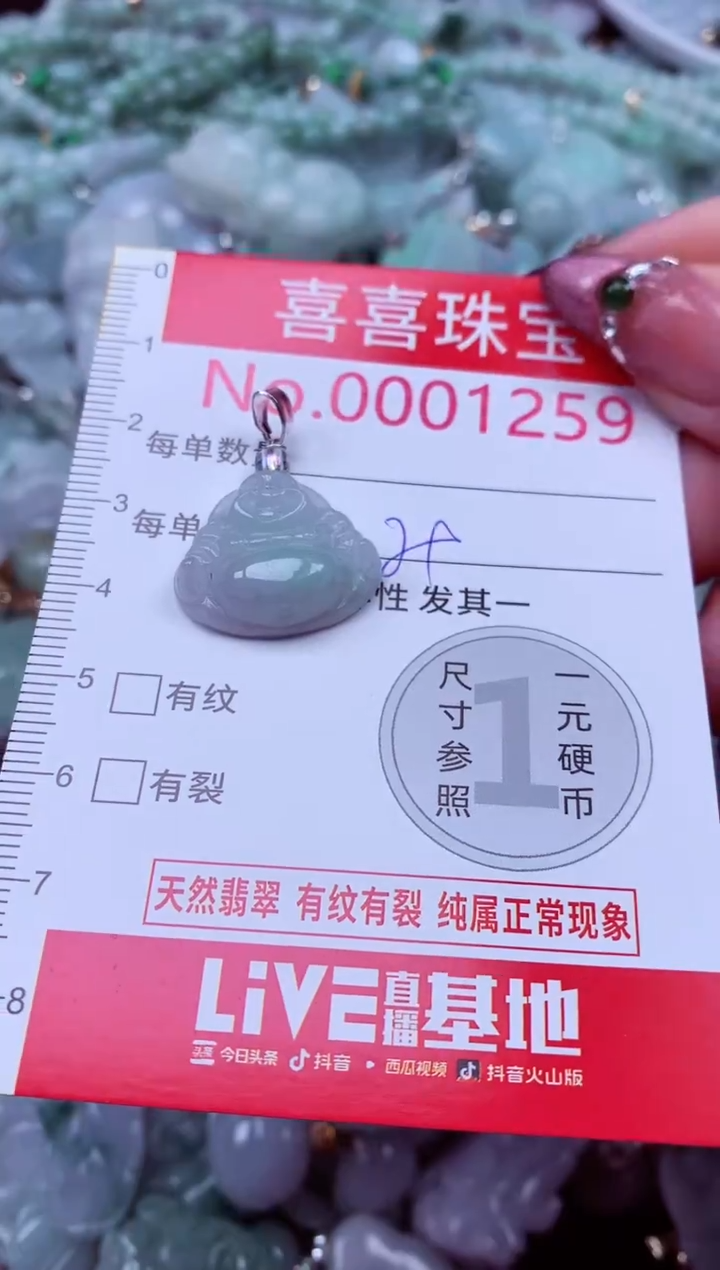 吊坠(不含链)未镶嵌翡翠1259