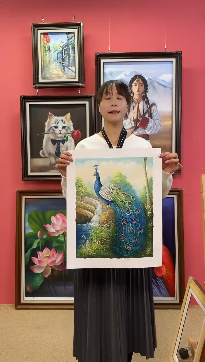 油画樹***哥   尺寸30*40画芯（不含框） 