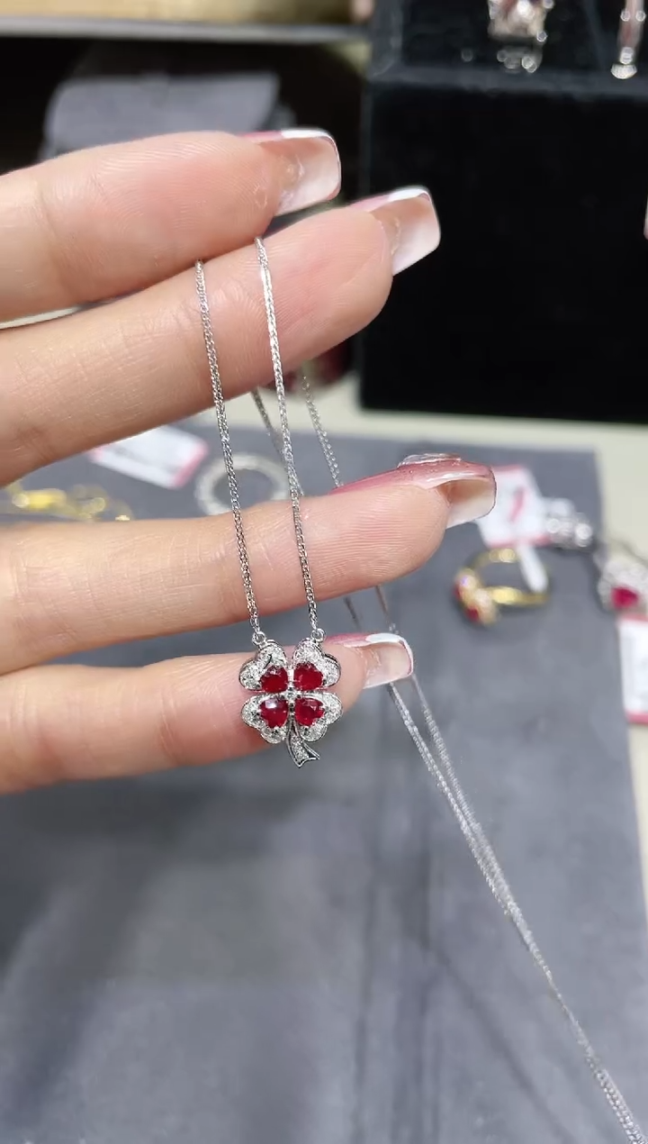 【闪购商品】红宝石项链18K金镶嵌·