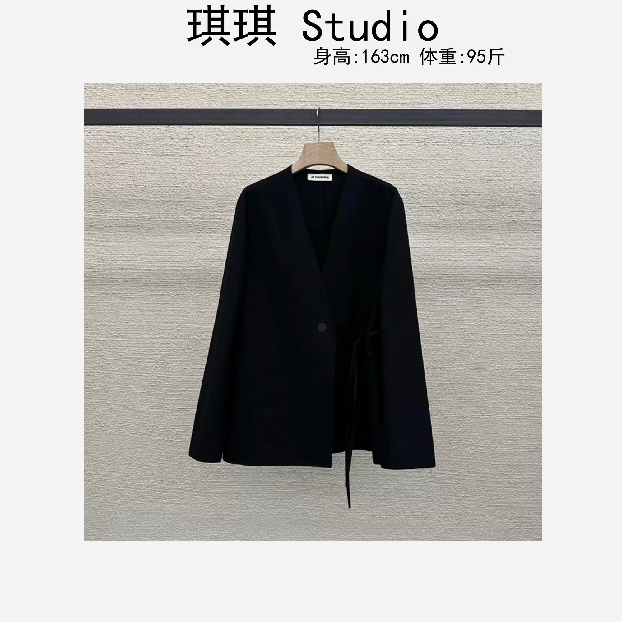 春季新款轻奢高级感带腰带韩系气质时尚显瘦减龄西装外套99012-C