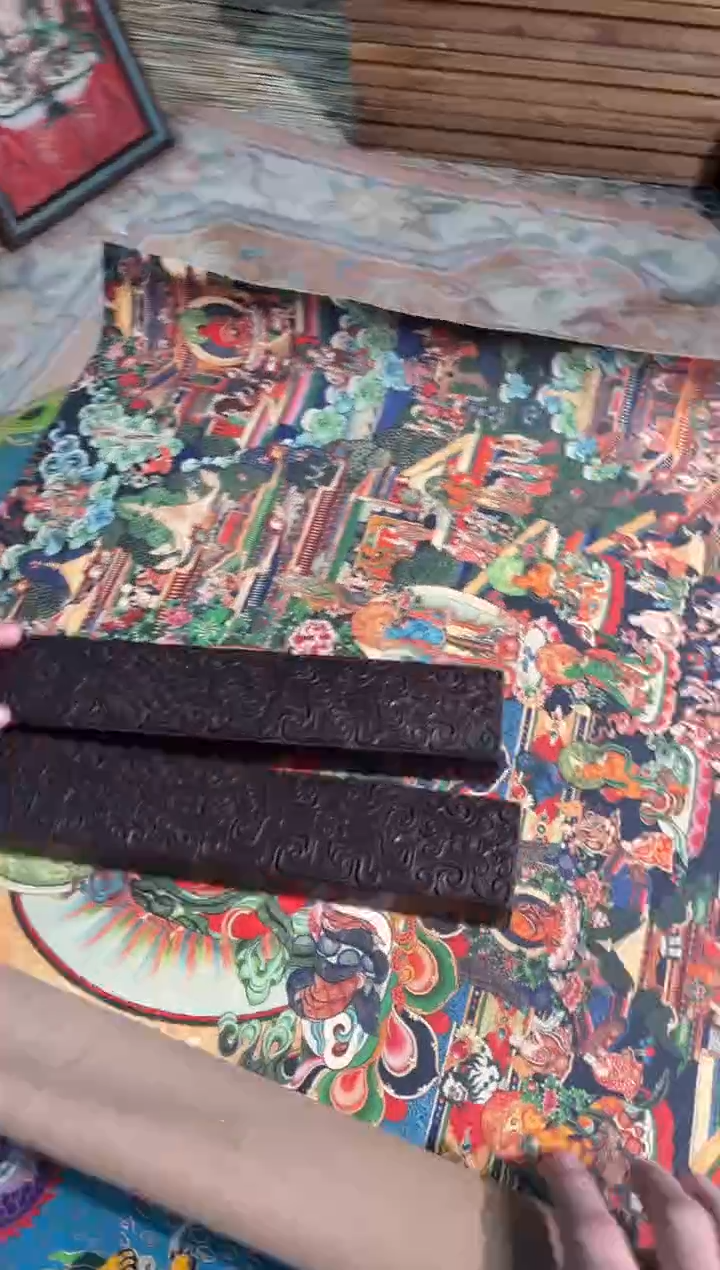 卷轴画卷轴画路路的唐卡tk160