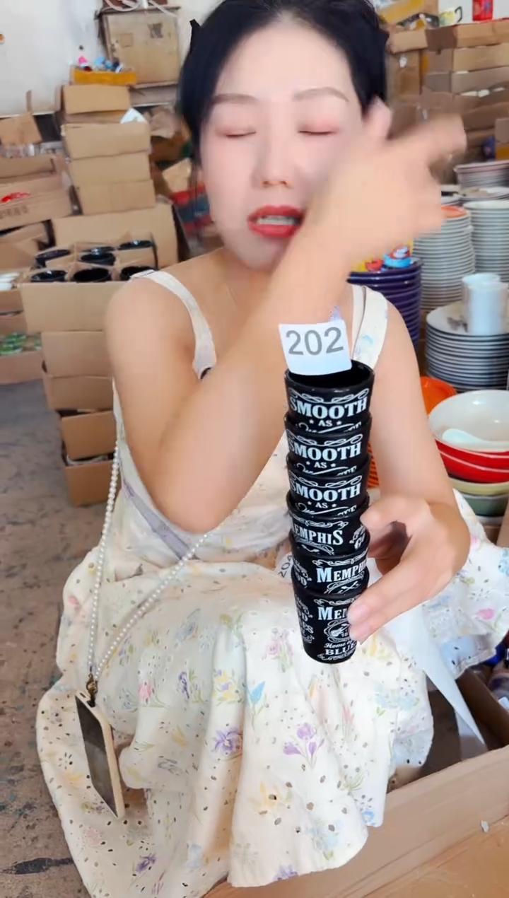 高温炻瓷202尾单微瑕慎拍】6只装