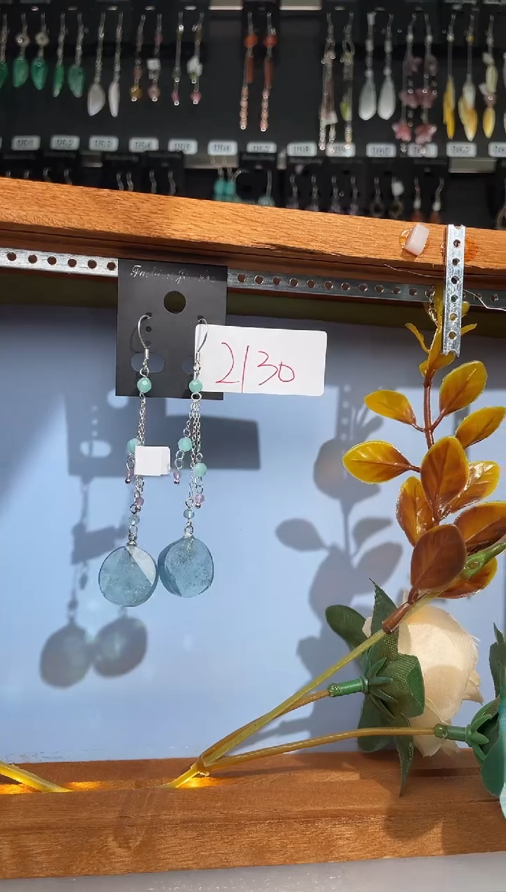 【闪购商品】紫晶耳饰银S925镶嵌喜欢拍