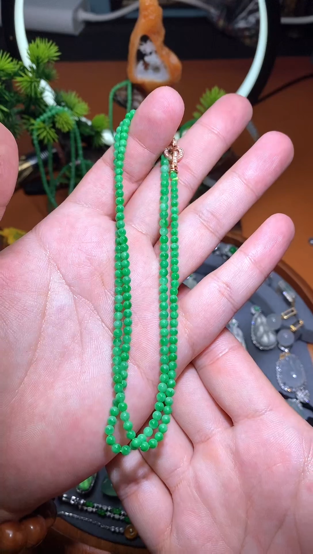 【闪购商品】翡翠手链未镶嵌40/珠链卡3.2