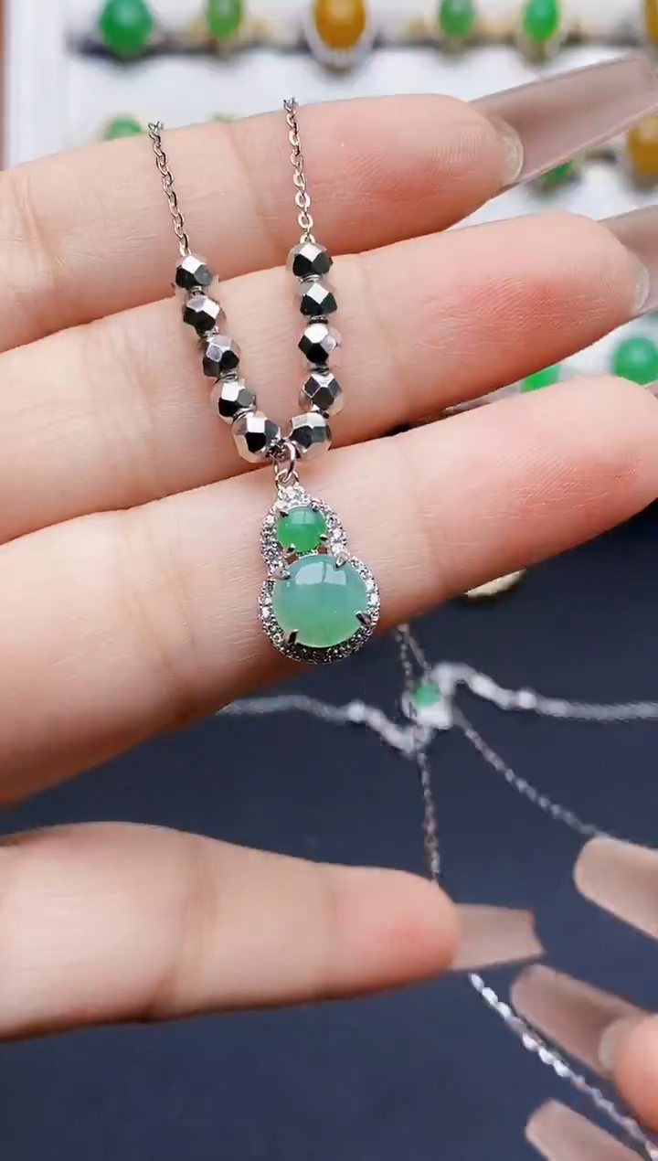 银S925镶嵌戒指翡翠2599