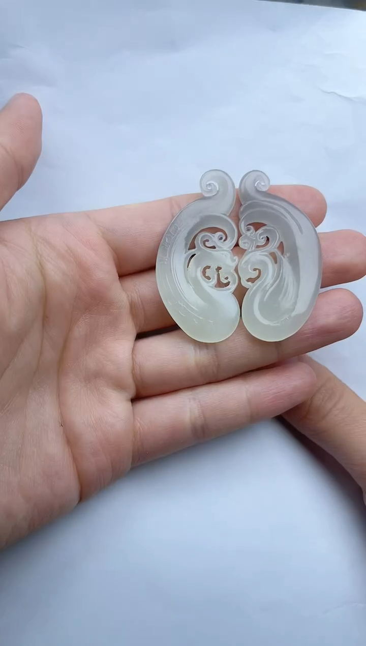 【闪购商品】和田玉颈饰未镶嵌龙凤牌kk