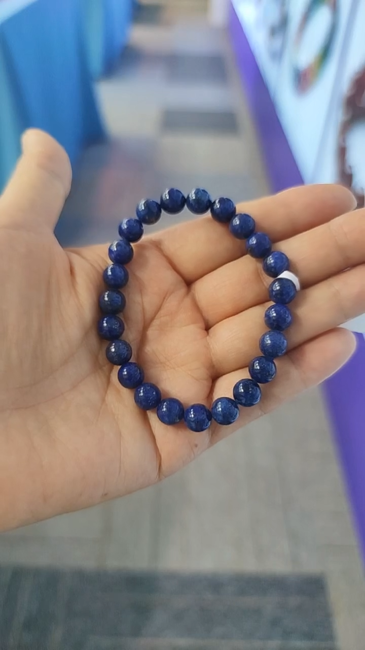 绿水晶手链未镶嵌青金石手串  8m