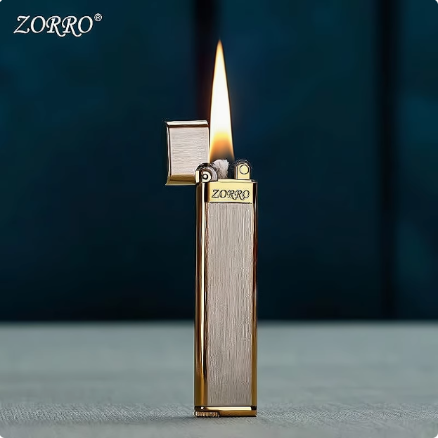 佐罗纯铜煤油打火机女用个性超薄轻小巧便携点烟器送男友礼物明火