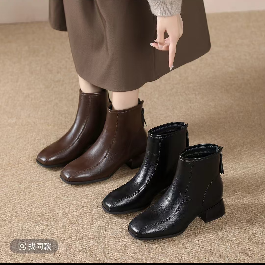  【断码清货1】2025年新号开播福利款软皮软底软面软皮短靴