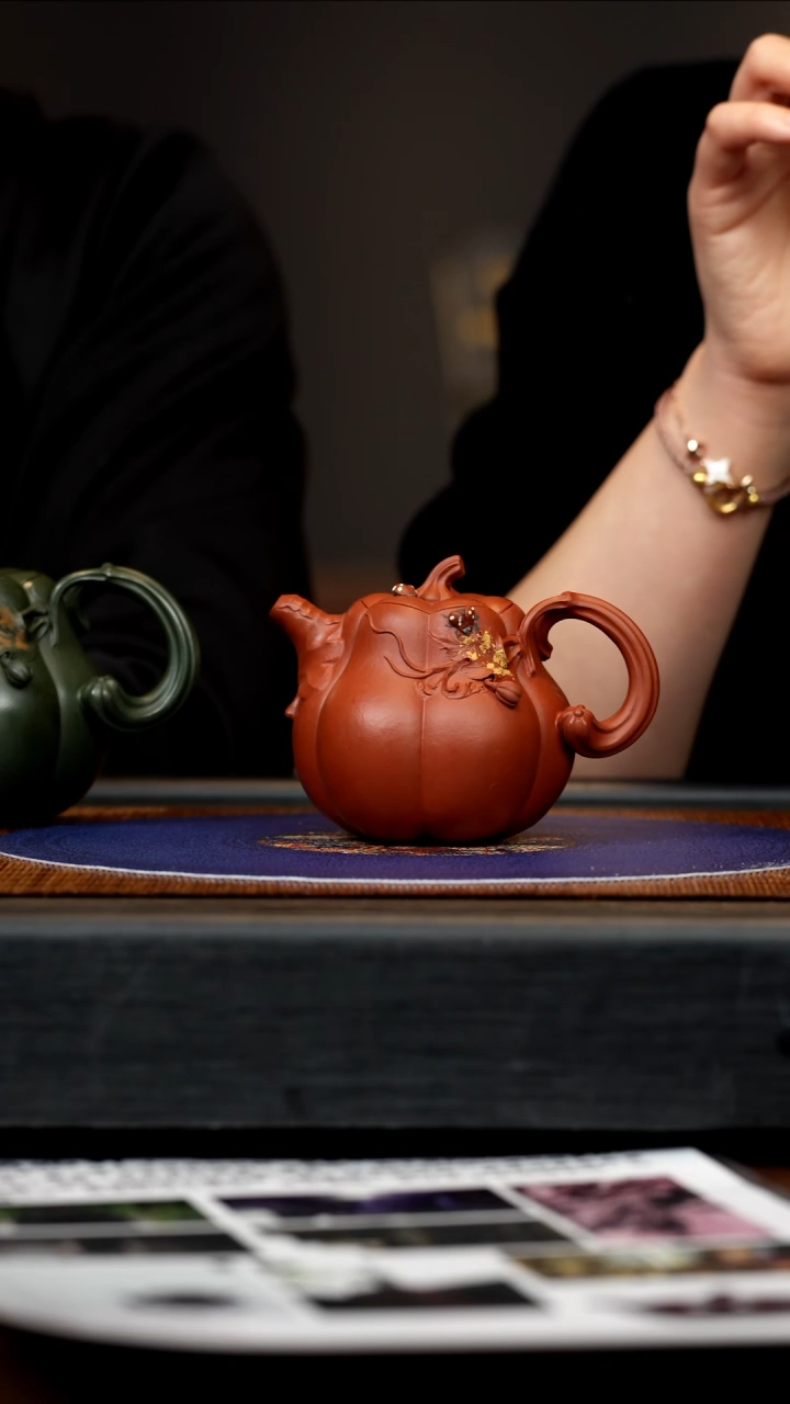 【闪购商品】紫砂茶壶CYL 黄金朱泥 南瓜28