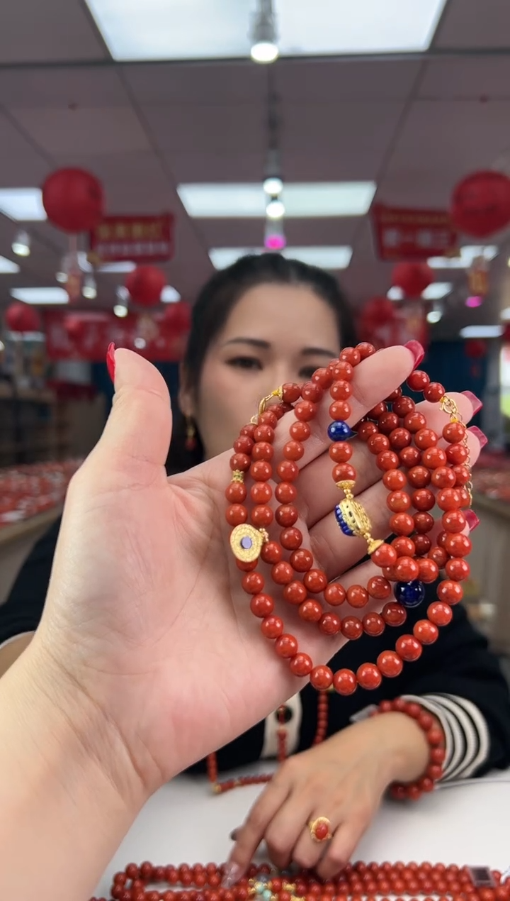 【闪购商品】南红玛瑙珠串合金多样发其一/7/HS9993146
