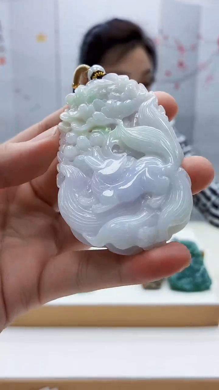 未镶嵌定制翡翠5160bb-毛货挂件31