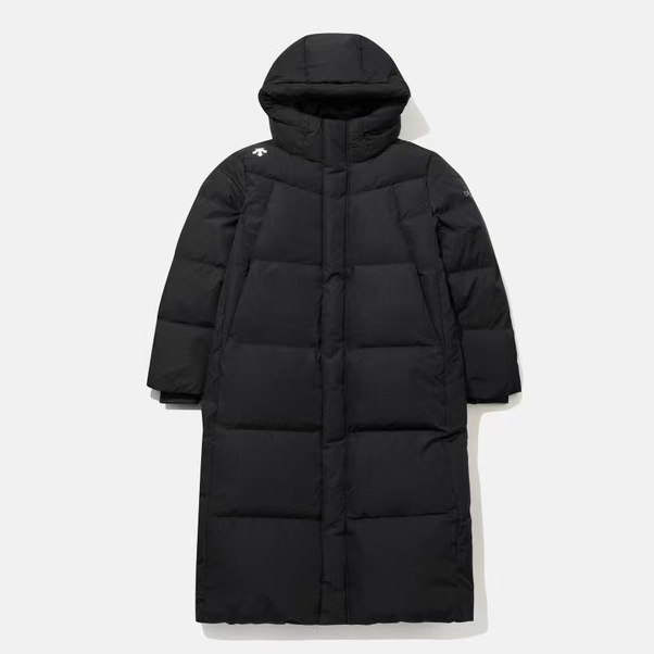 DESCENTE/迪桑特冬季长款连帽鸭绒羽绒服SP323XDJ92
