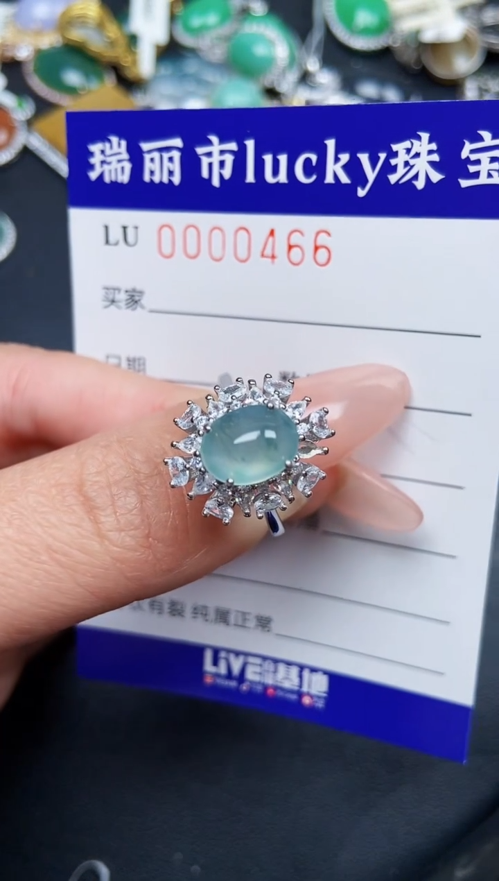 【闪购商品】翡翠颈饰银S925镶嵌0466