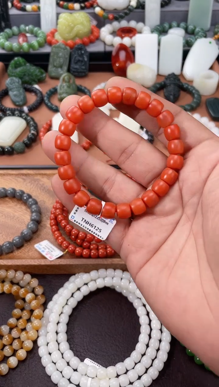 【闪购商品】南红玛瑙手串未镶嵌多样性发一件TNH6125