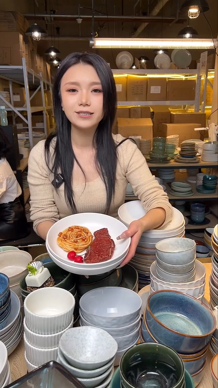 瓷194【瑕疵】外贸尾货窑变釉下彩