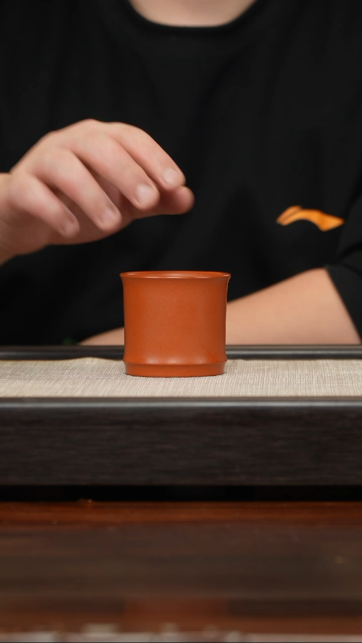 【闪购商品】紫砂茶壶朱泥竹节杯