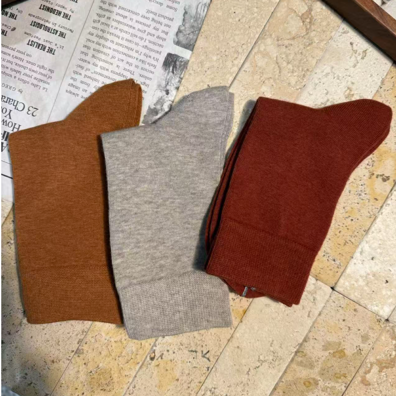 【ZHUANG -Z】中筒纯色棉袜