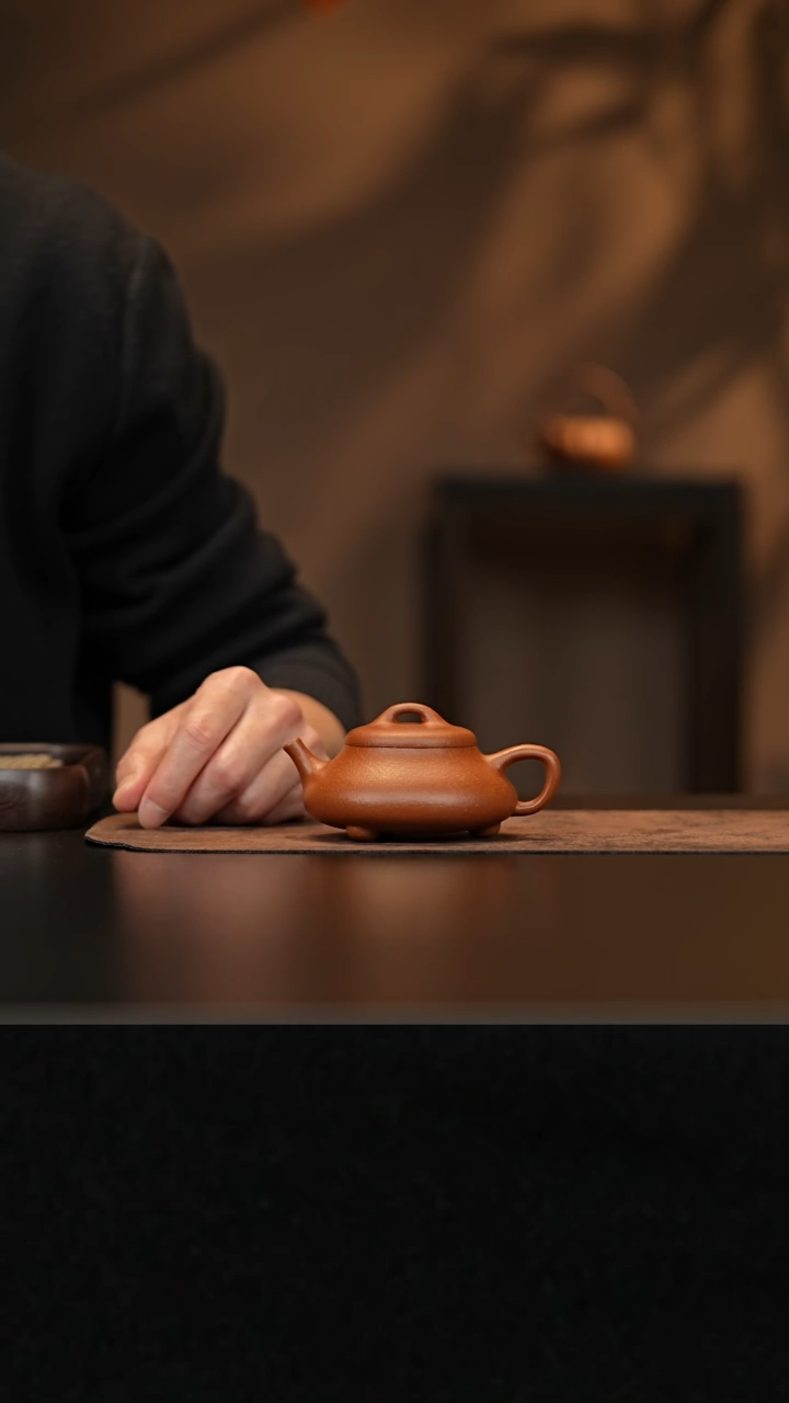 【闪购商品】紫砂茶壶允禾斋wzht 降坡 汉棠石瓢