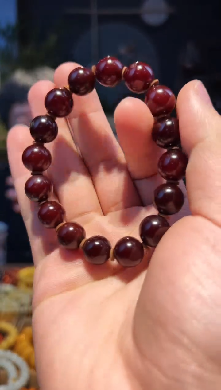 未镶嵌蜜蜡手串单圈