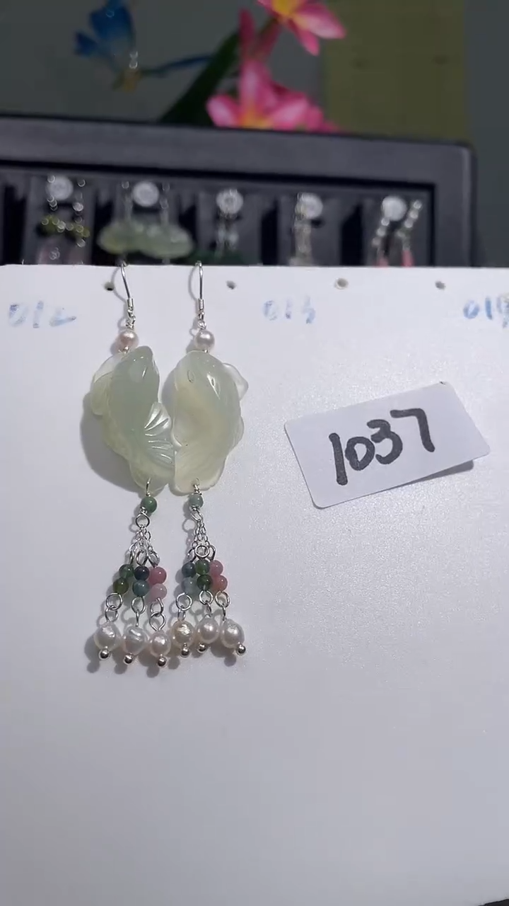 银S925镶嵌耳饰紫晶喜欢拍