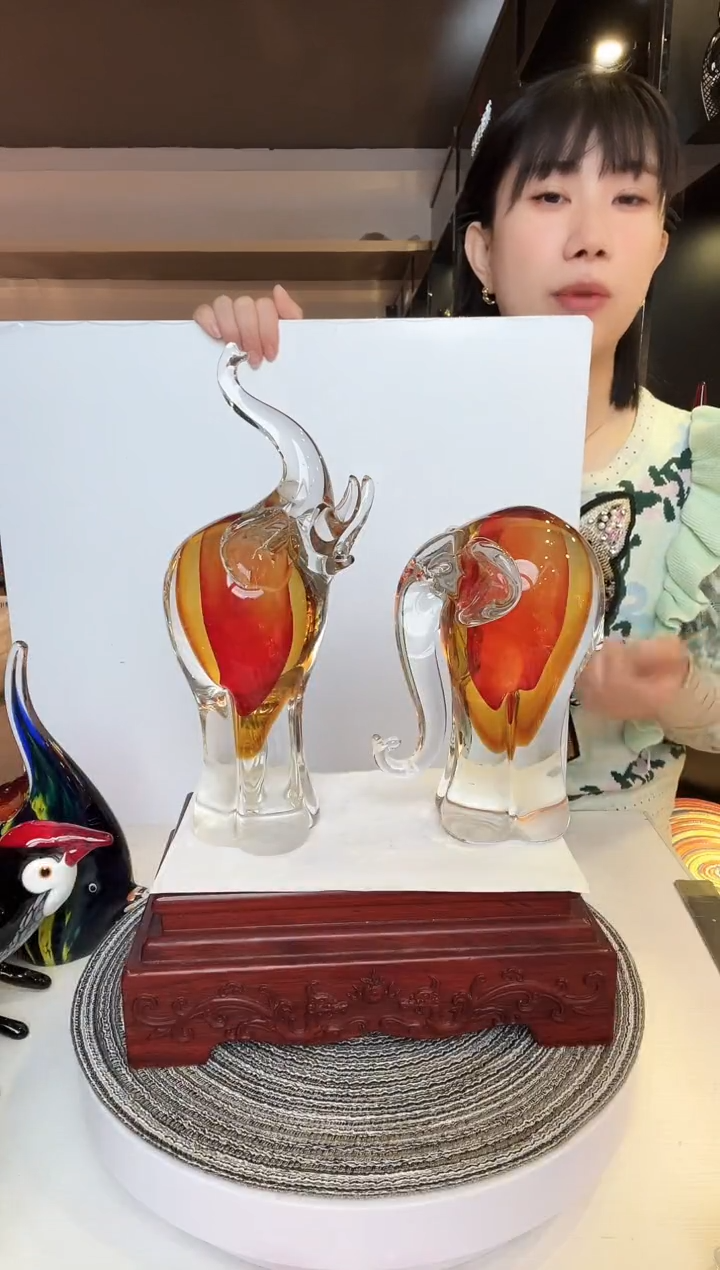【闪购商品】茶盏琉璃摆件家居摆件