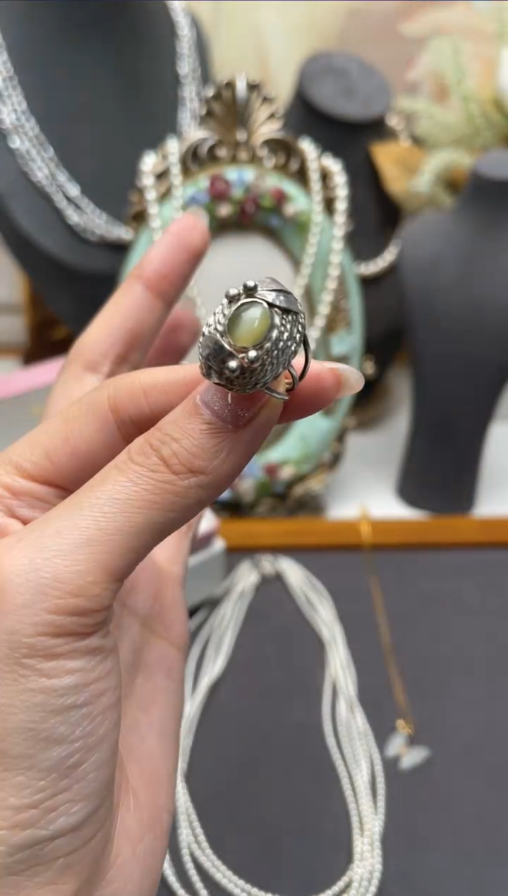 【闪购商品】猫眼戒指合金aj980戒指