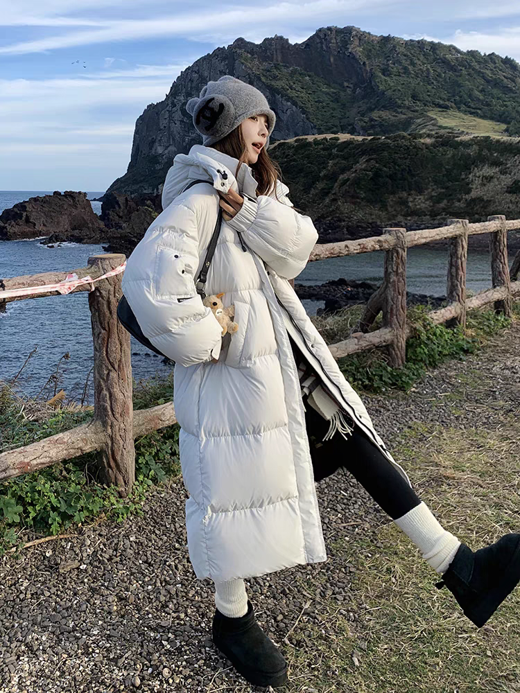 留刻专柜正品24年冬季新款加厚长款棉服