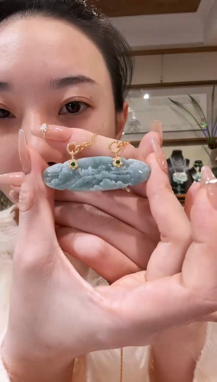 【闪购商品】翡翠颈饰未镶嵌国风