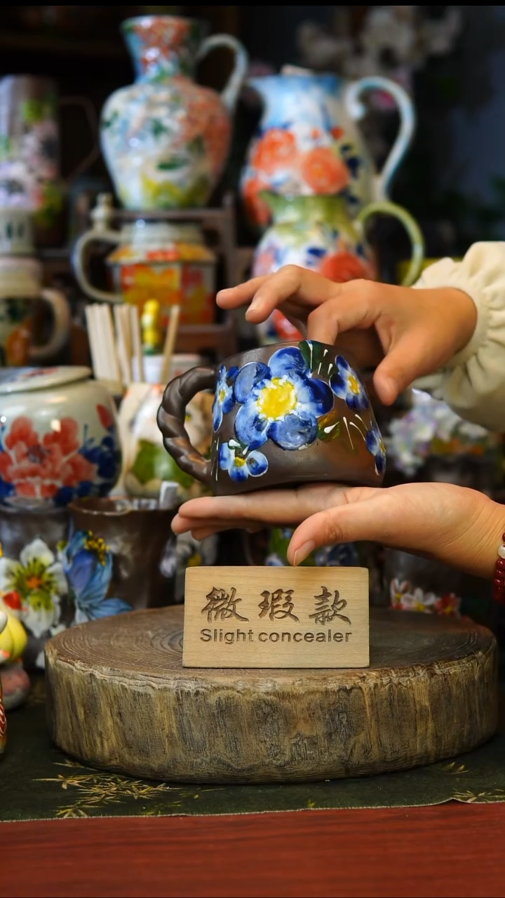 陶瓷87景德镇手工手绘釉下彩