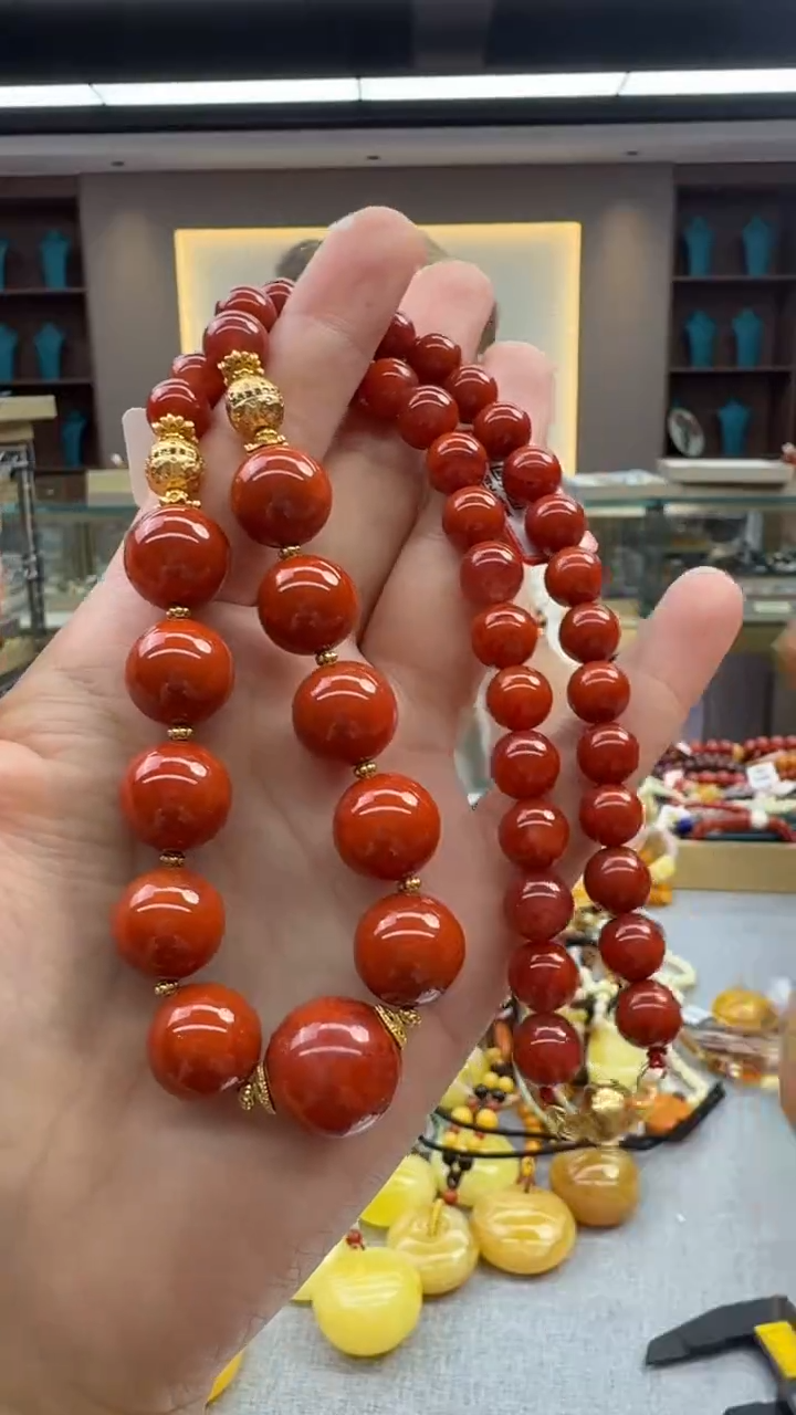 南红玛瑙未镶嵌颈饰168秒拍号   假一赔三