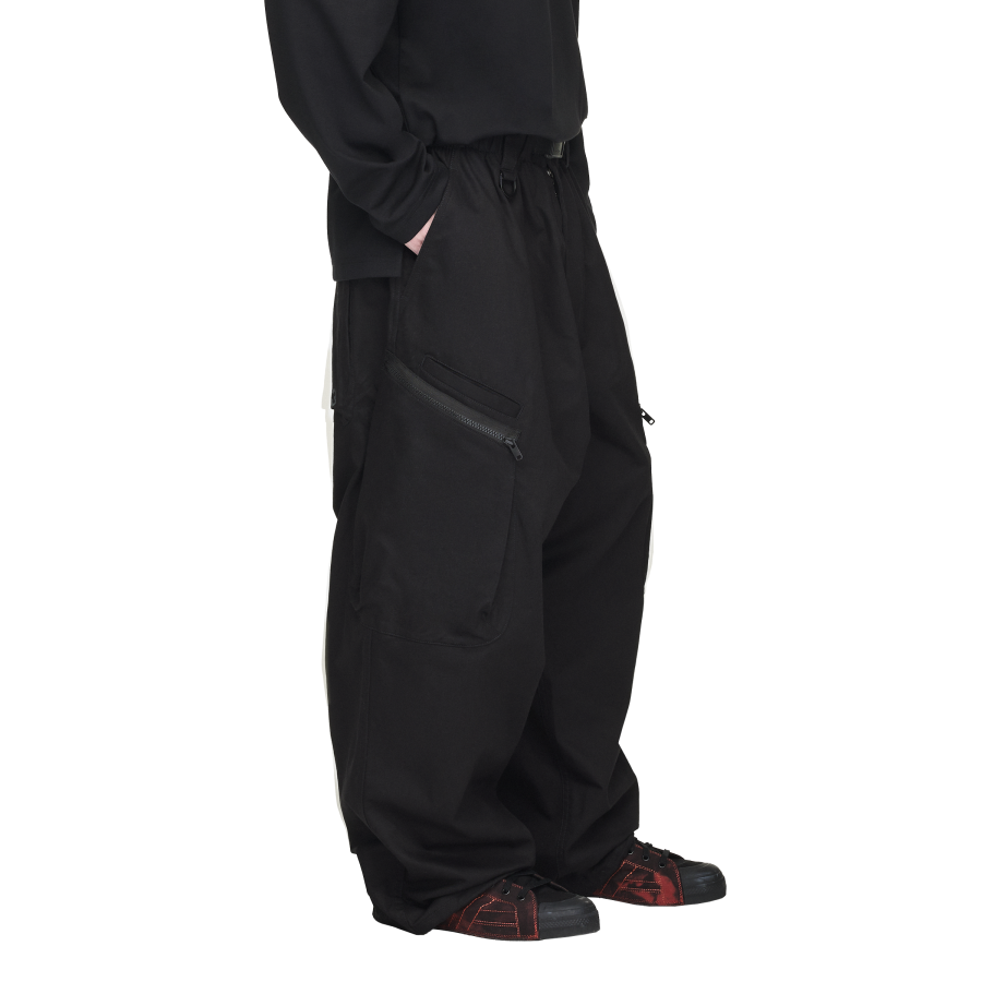 Y-3/Y-3（53-JW4621）黑色时尚工装多口袋宽松休闲运动长裤