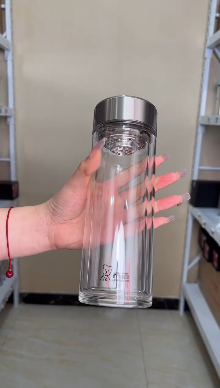 【闪购商品】双层高档365ml高硼硅茶杯