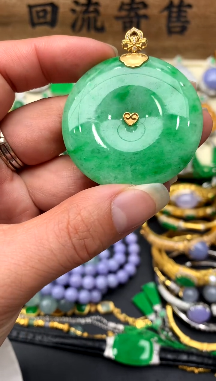 【闪购商品】翡翠颈饰18K金镶嵌143-中国好珍宝