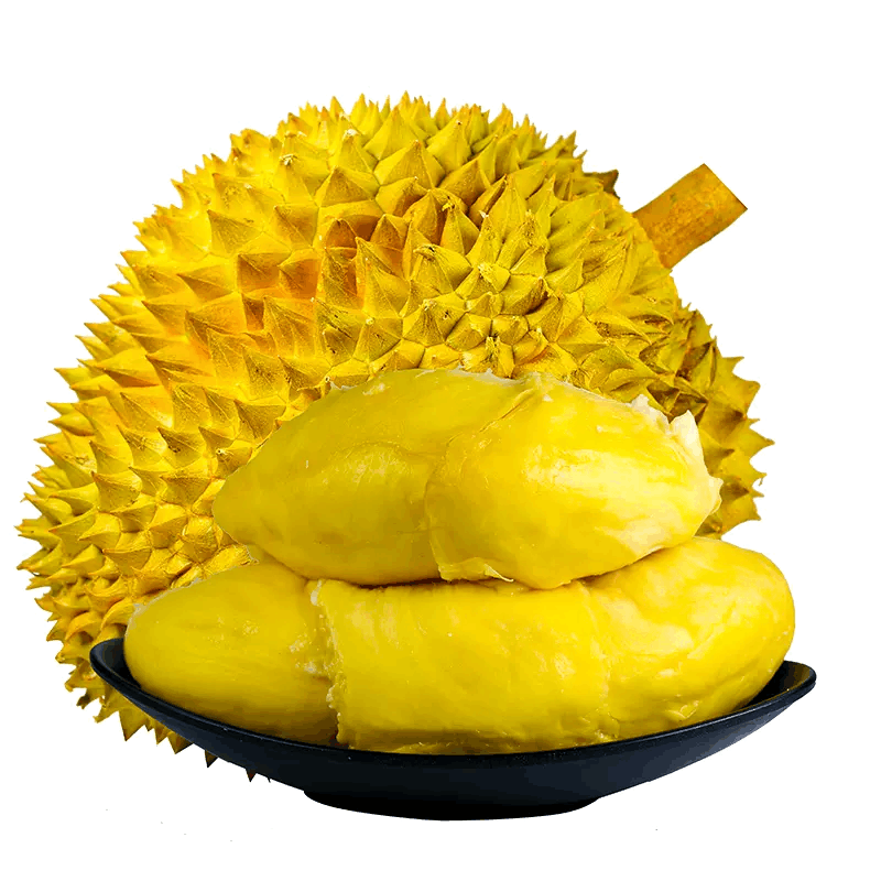（福利果2斤装）金枕树熟鲜榴莲，核小，微夹，偏熟，128两斤装金枕泰国