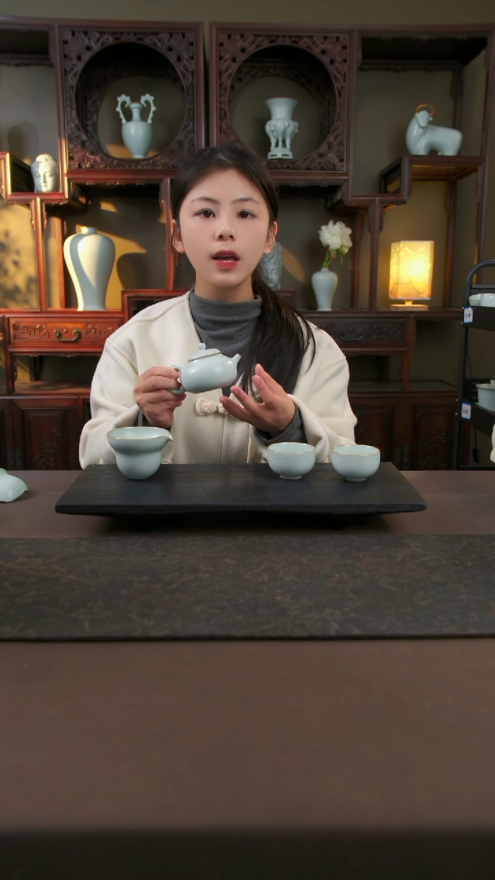 【闪购商品】杯西子葫芦茶组，不开片工艺1999