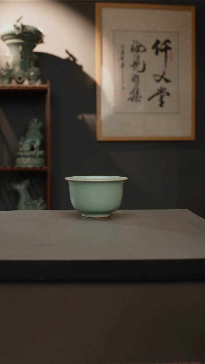 【闪购商品】杯仿古釉原矿  压手杯