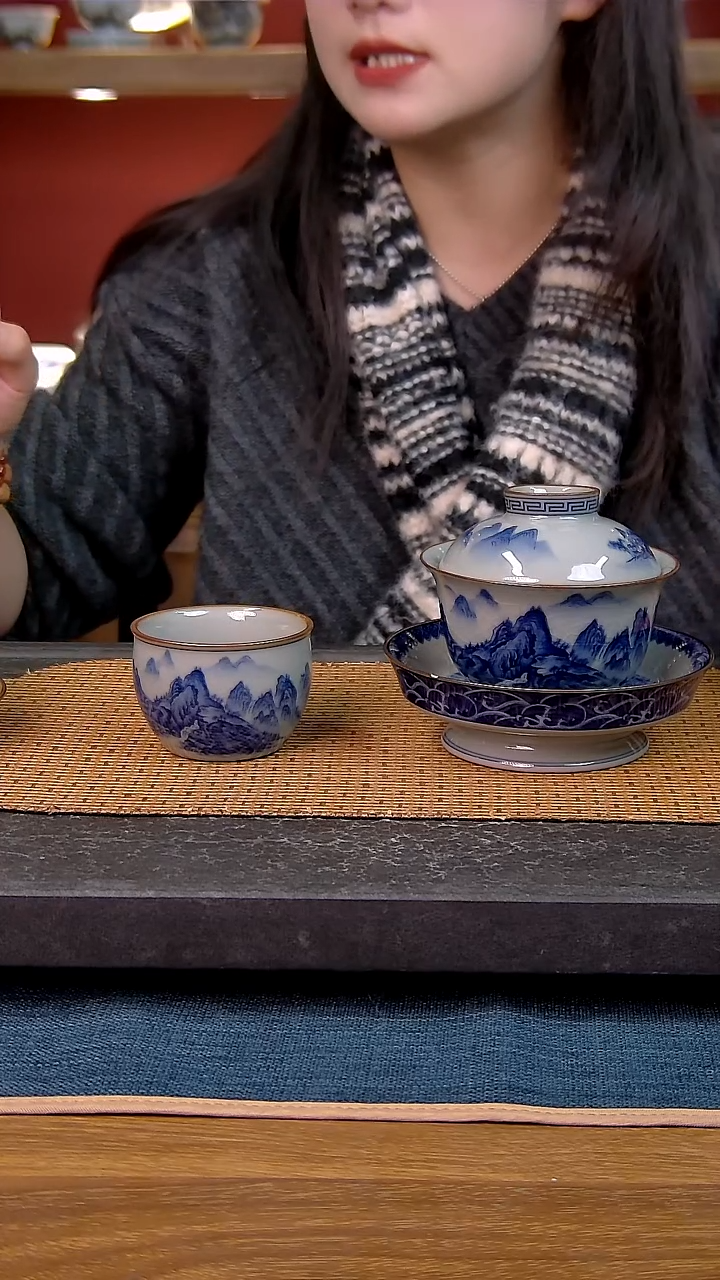 简装家用款2件套 老陶泥开片纹陶瓷茶具