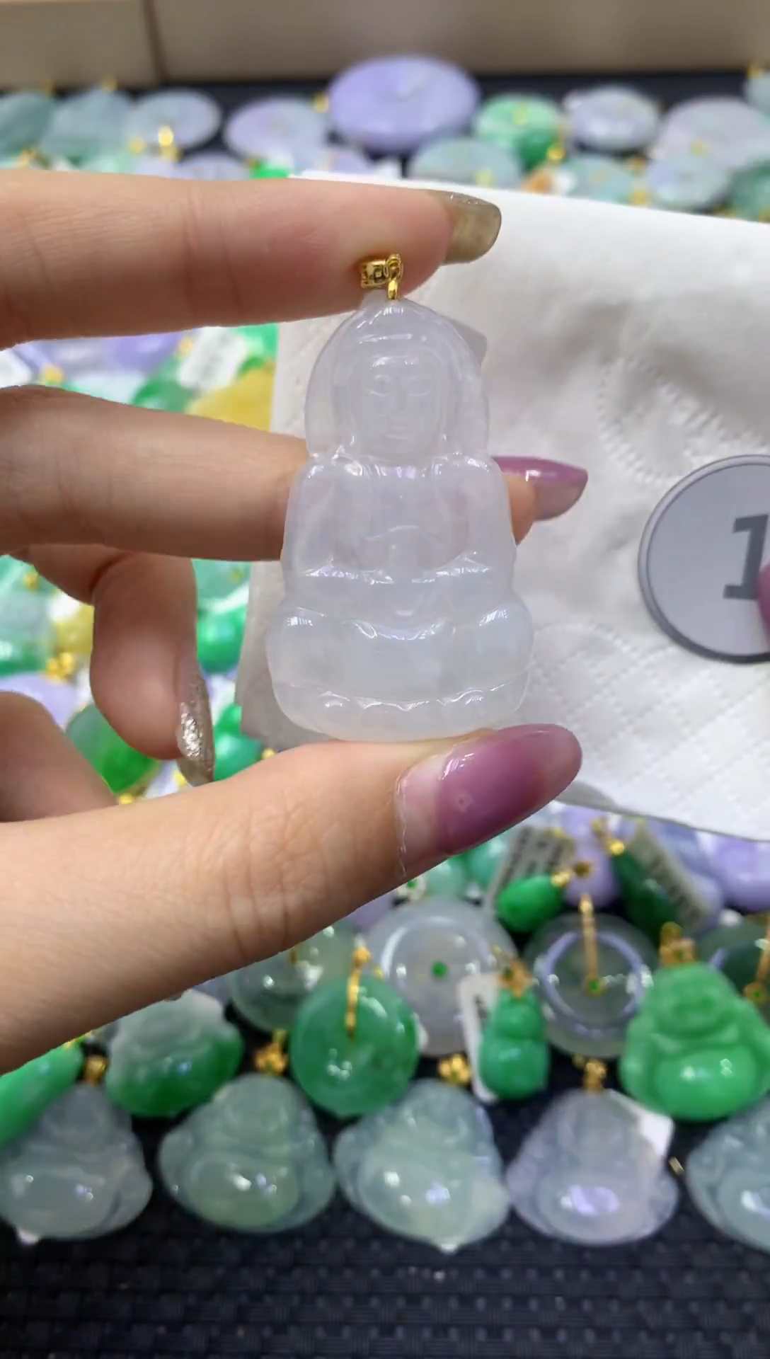 颈饰未镶嵌翡翠天然缅甸翡翠A货