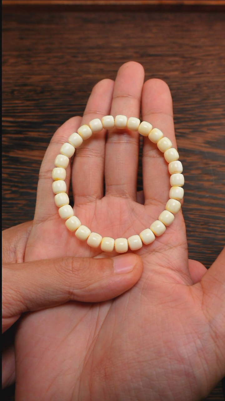 【闪购商品】蜜蜡手链未镶嵌2529/7mm白蜡手串