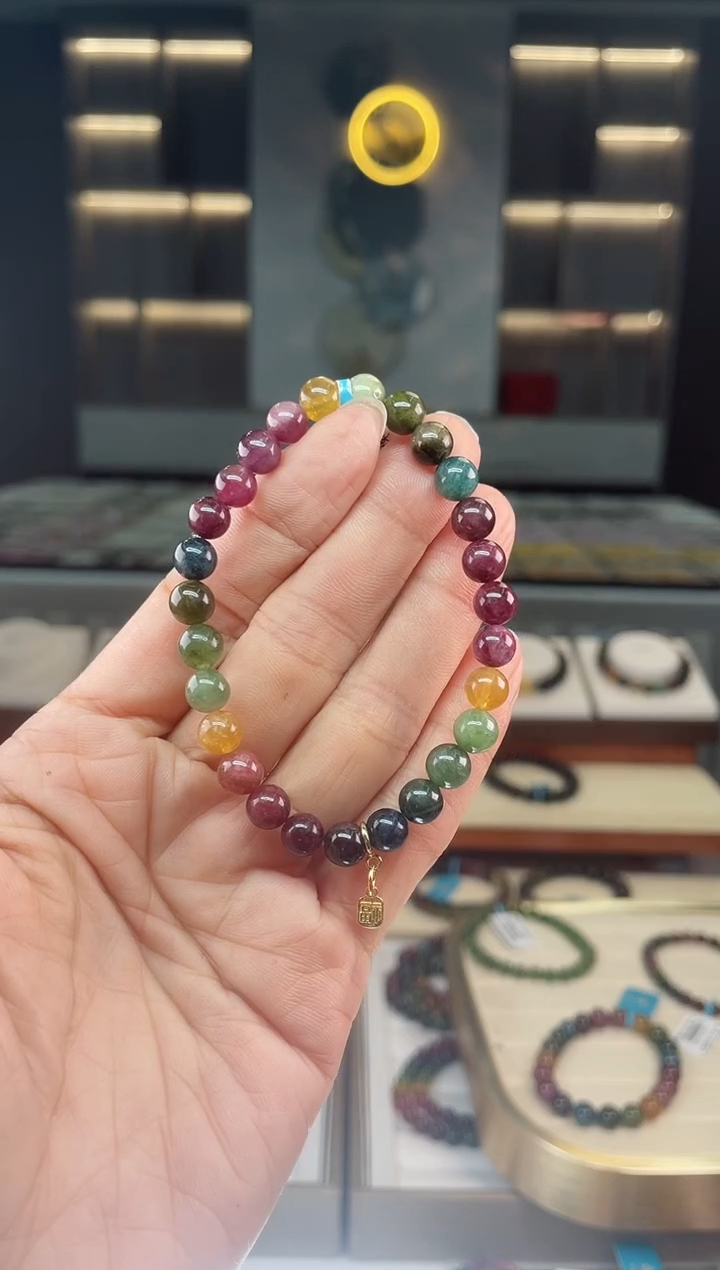 【闪购商品】碧玺单圈手串未镶嵌（多样性发一条）Q