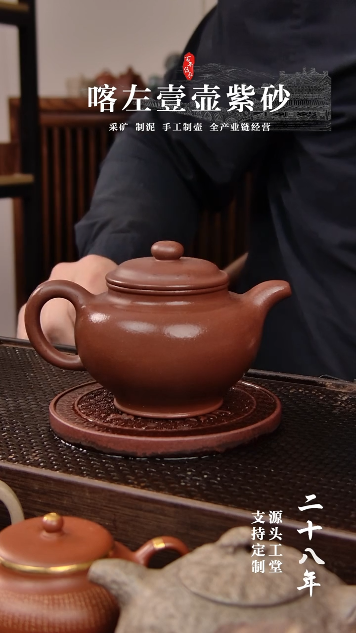 茶壶紫砂紫泥 大亨掇枝 230cc