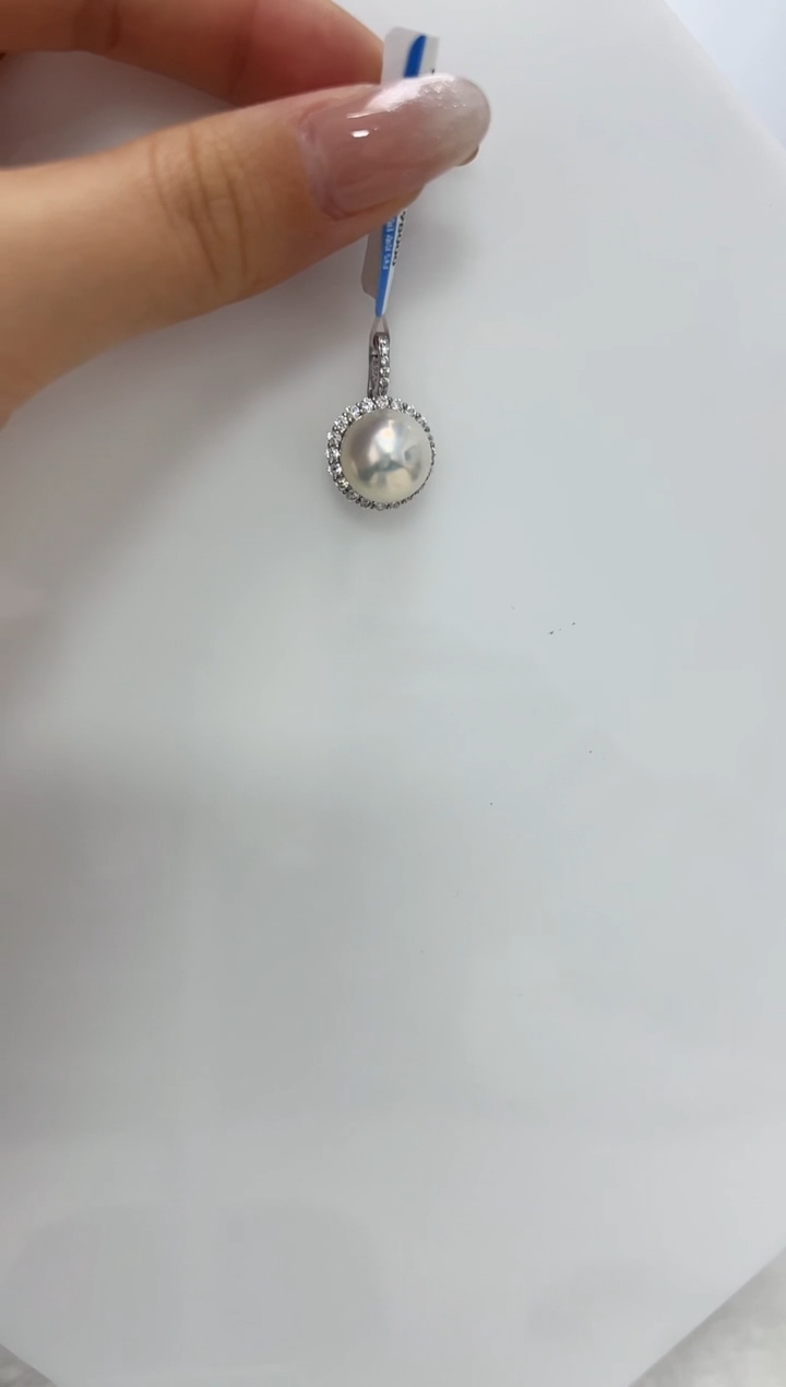 【闪购商品】淡水珍珠DA银S925镶嵌吊坠 11 B628