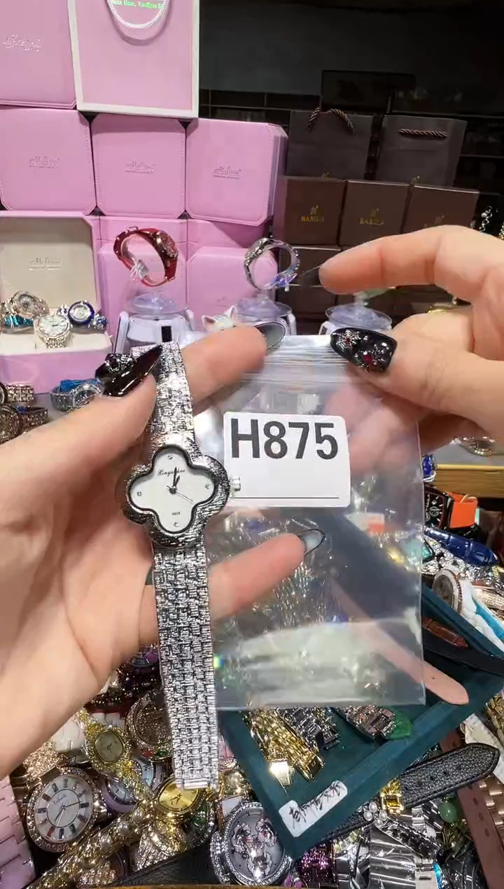 石英机芯不锈钢不锈钢直播定闪专用