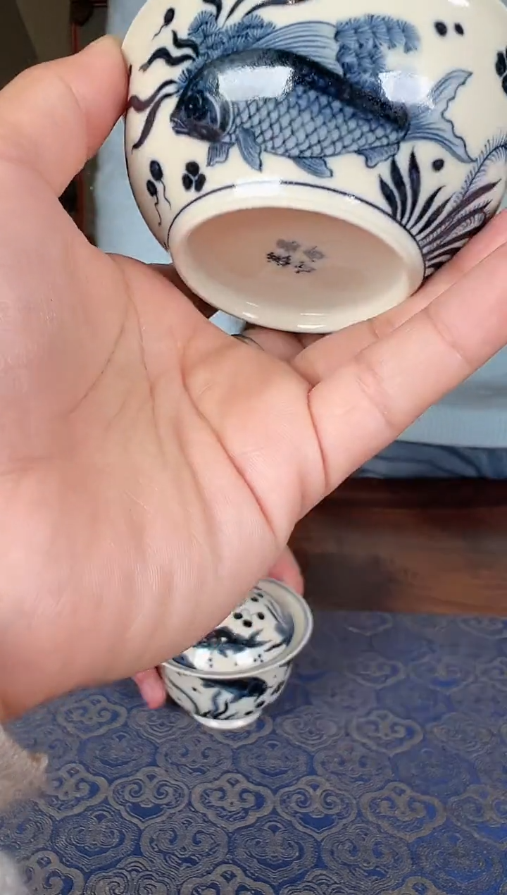 【闪购商品】墨舍慕古鱼藻纹杯