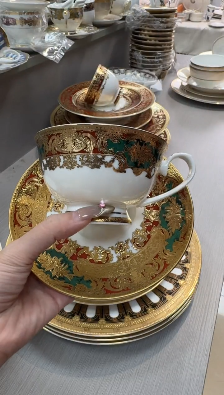 【闪购商品】瓷片200毫升杯碟福利款